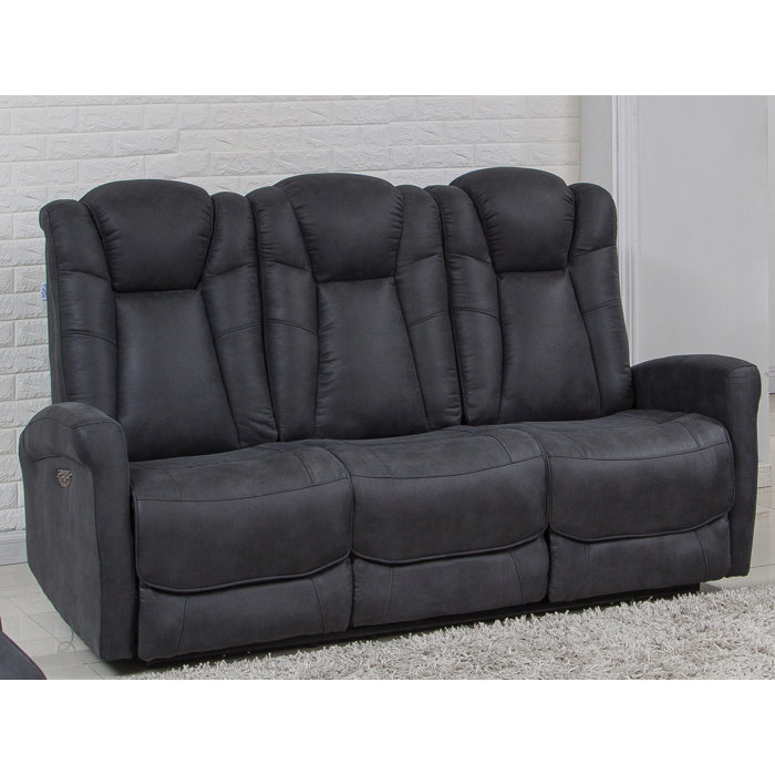 Latitude Run® Tarsha Wall Hugger Leather Reclining Sofa